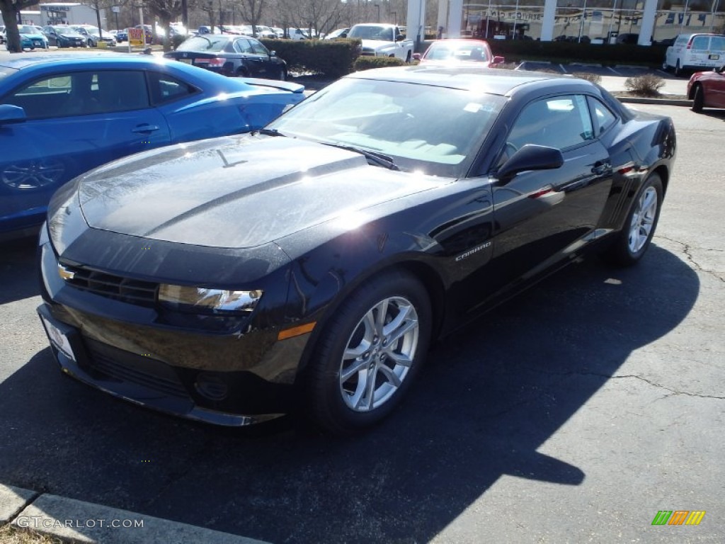 2014 Camaro LS Coupe - Black / Black photo #1