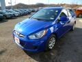 2013 Marathon Blue Hyundai Accent GS 5 Door  photo #3