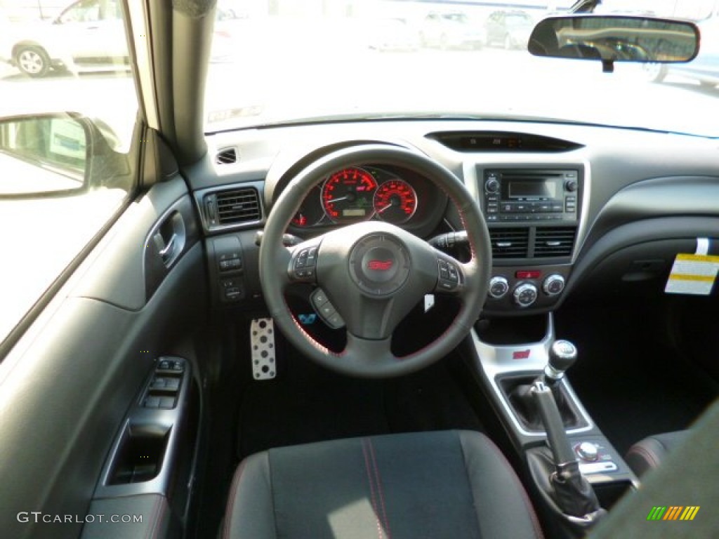 2014 Subaru Impreza WRX STi 4 Door STI Black Alcantara/ Carbon Black Leather Dashboard Photo #91510567