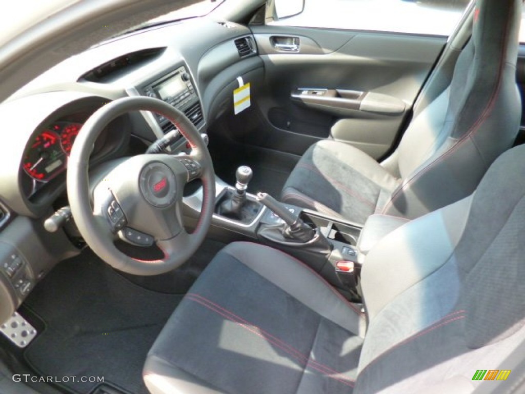 STI Black Alcantara/ Carbon Black Leather Interior 2014 Subaru Impreza WRX STi 4 Door Photo #91510597