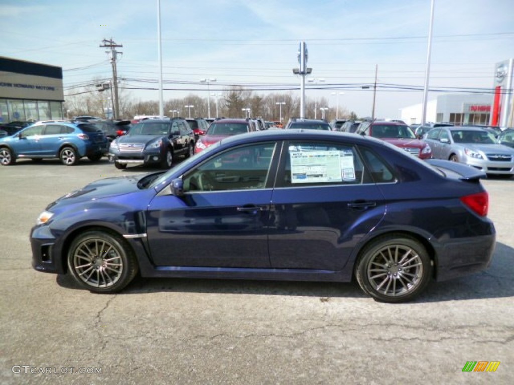 2014 Impreza WRX 4 Door - Plasma Blue Pearl / Carbon Black photo #4