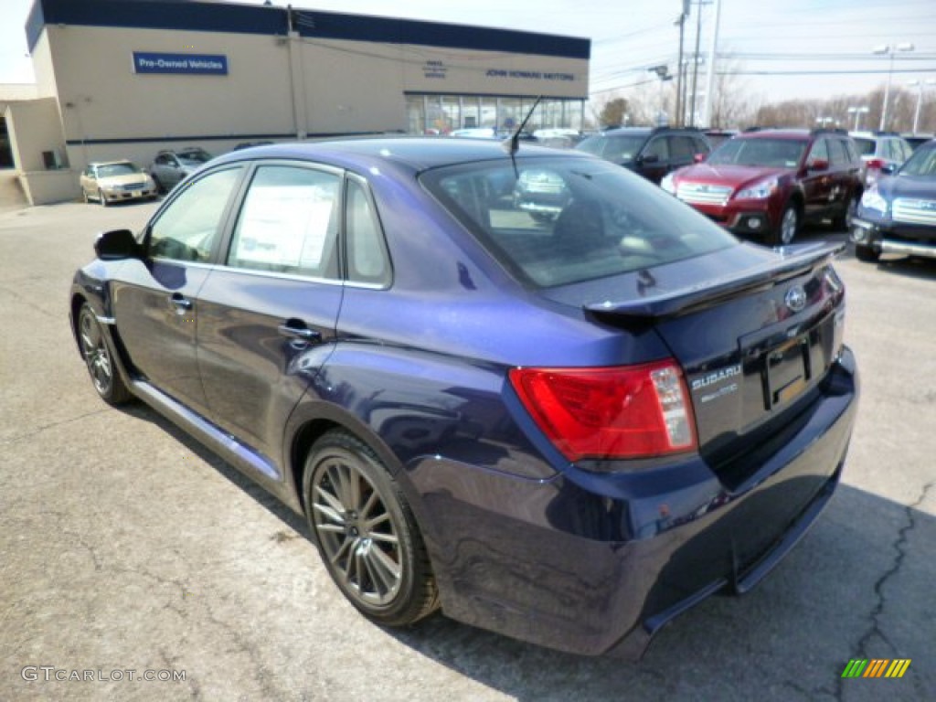2014 Impreza WRX 4 Door - Plasma Blue Pearl / Carbon Black photo #5