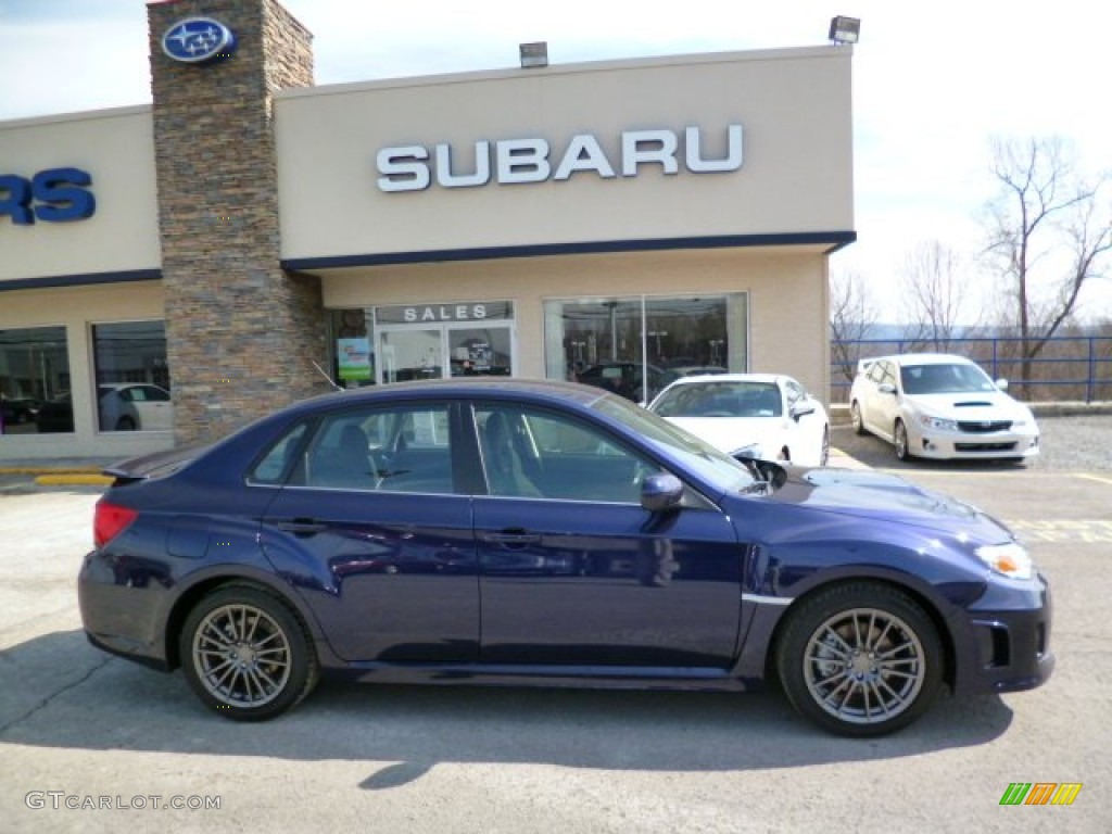 2014 Impreza WRX 4 Door - Plasma Blue Pearl / Carbon Black photo #8