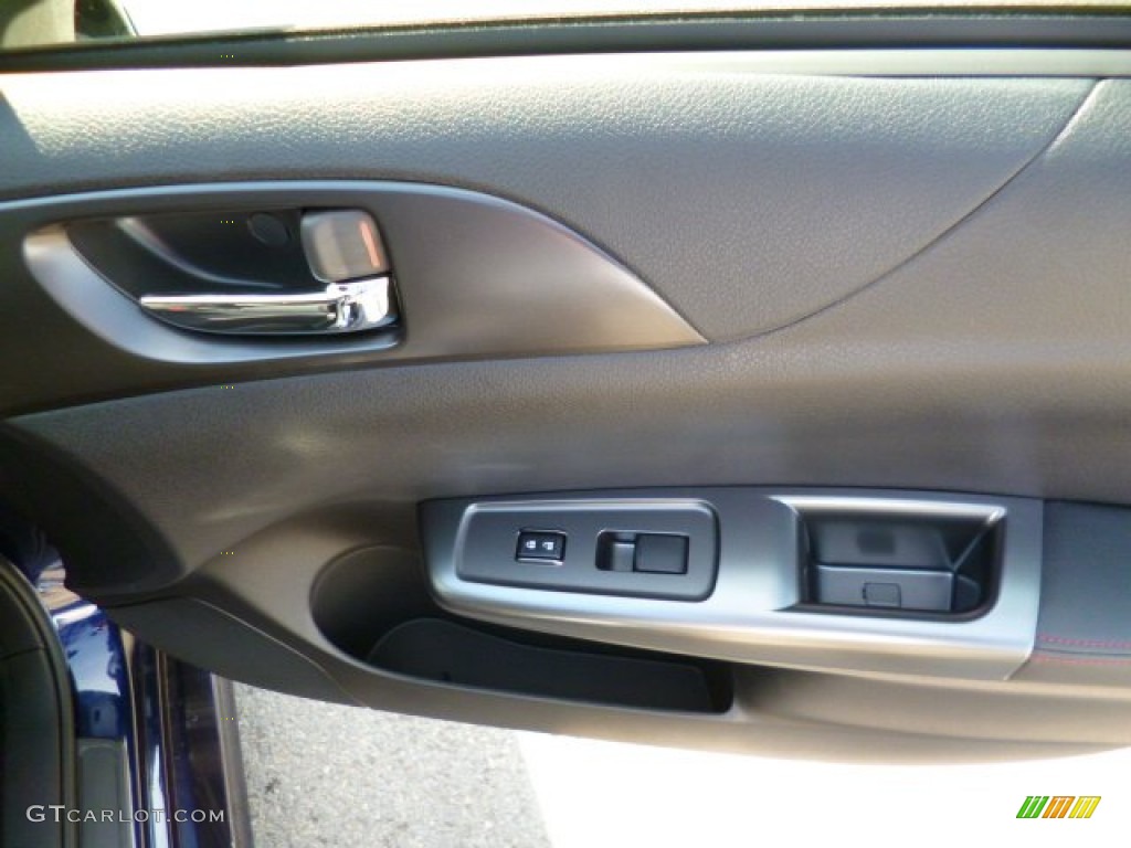 2014 Impreza WRX 4 Door - Plasma Blue Pearl / Carbon Black photo #11
