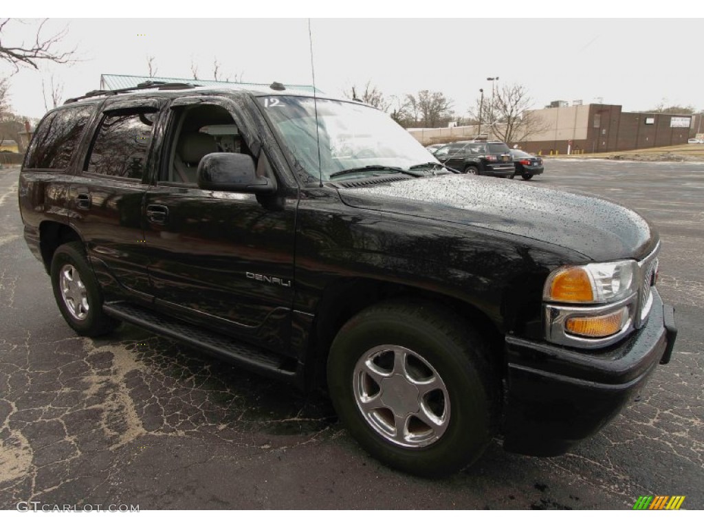 2005 Yukon Denali AWD - Onyx Black / Stone Gray photo #10