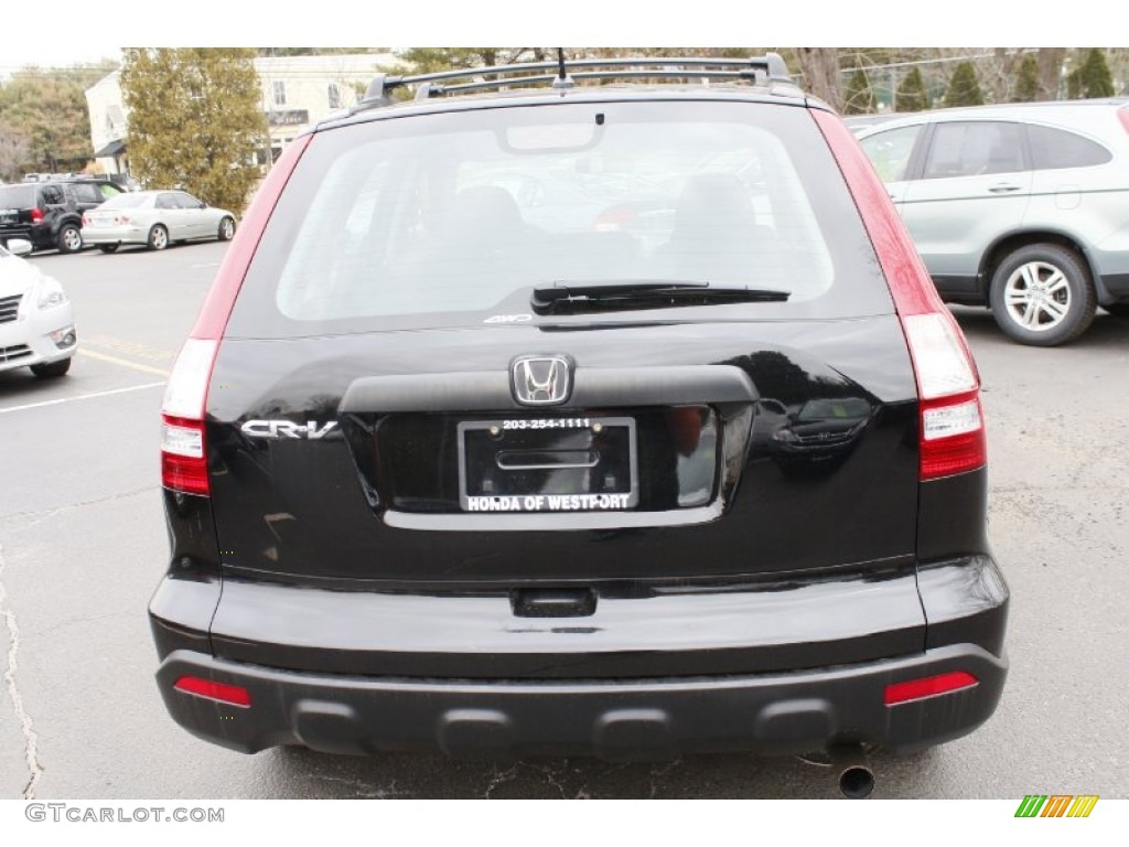 2009 CR-V LX 4WD - Crystal Black Pearl / Gray photo #7