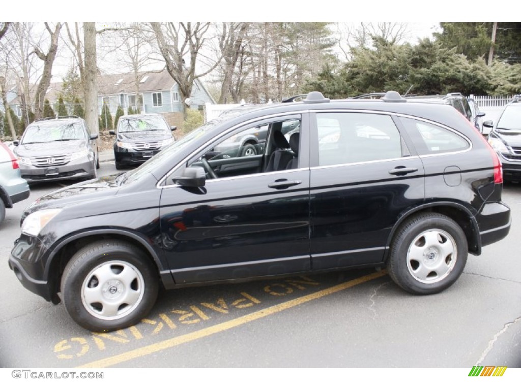2009 CR-V LX 4WD - Crystal Black Pearl / Gray photo #11