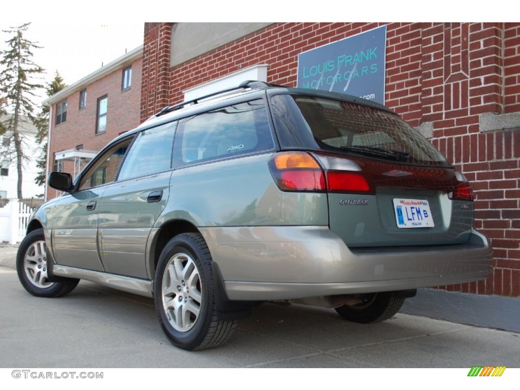 2004 Outback Wagon - Seamist Green Pearl / Beige photo #3