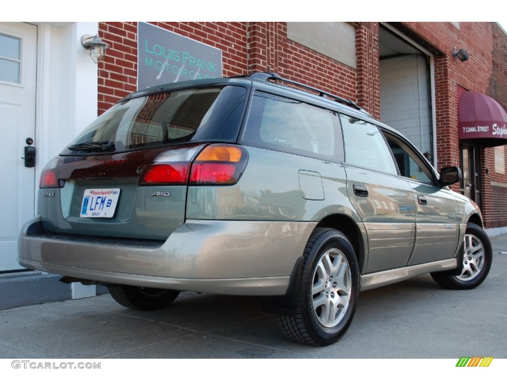 2004 Outback Wagon - Seamist Green Pearl / Beige photo #5