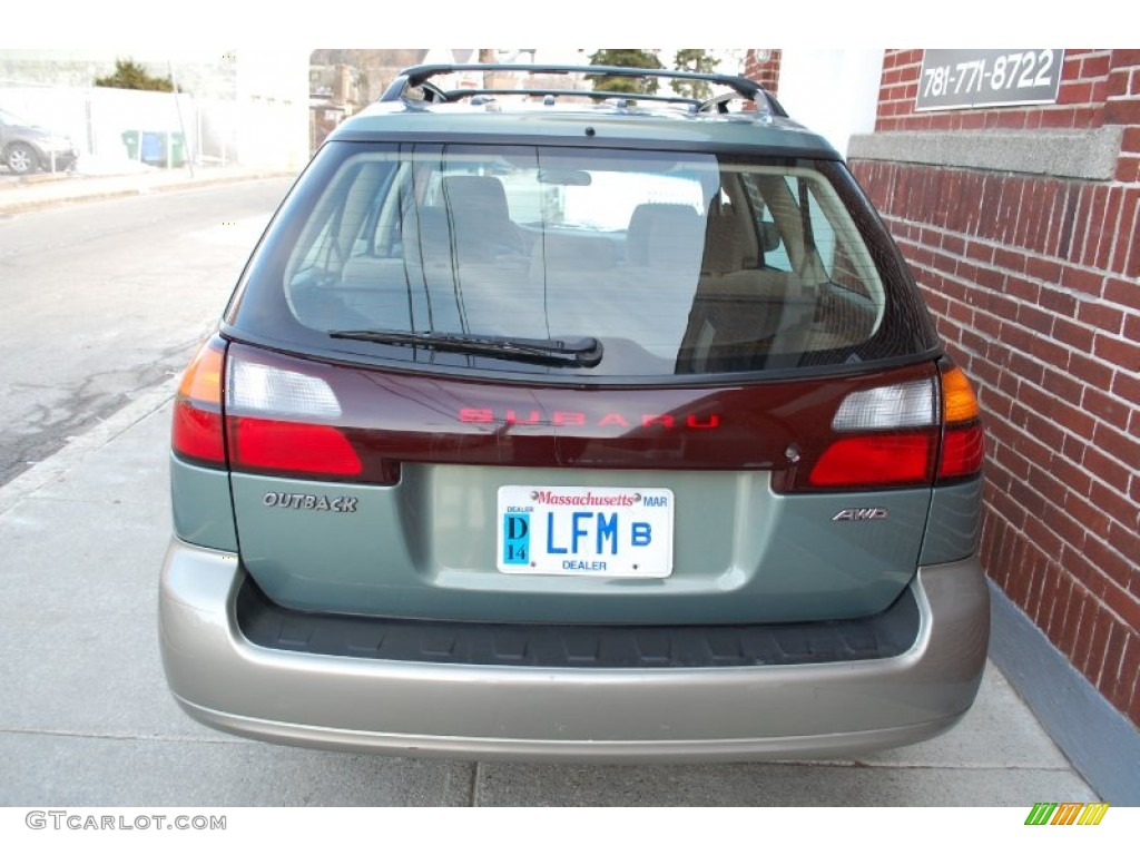 2004 Outback Wagon - Seamist Green Pearl / Beige photo #8