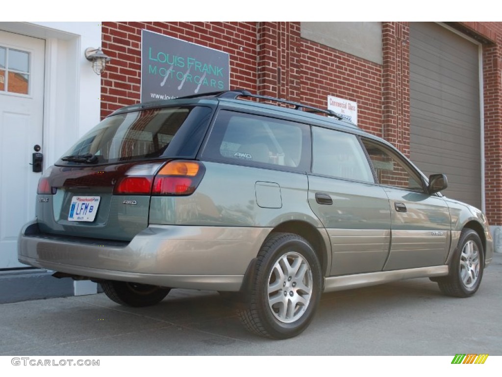 2004 Outback Wagon - Seamist Green Pearl / Beige photo #12