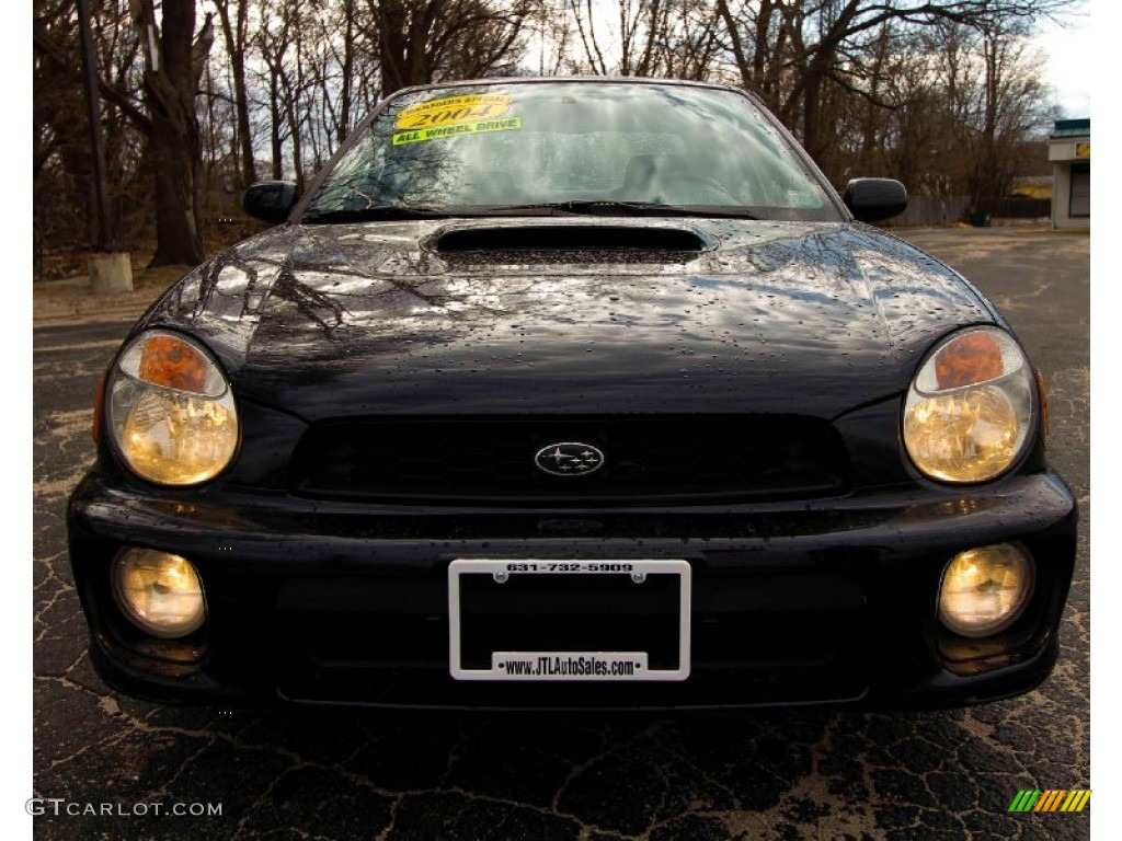 2002 Impreza WRX Sedan - Midnight Black Pearl / Black photo #2