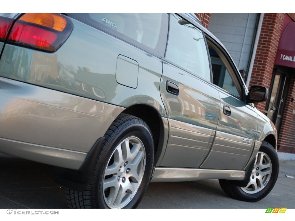 2004 Outback Wagon - Seamist Green Pearl / Beige photo #16