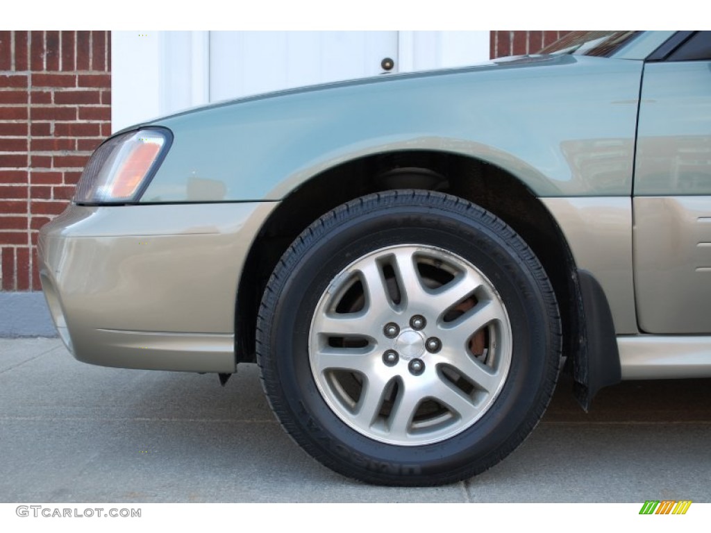2004 Outback Wagon - Seamist Green Pearl / Beige photo #17