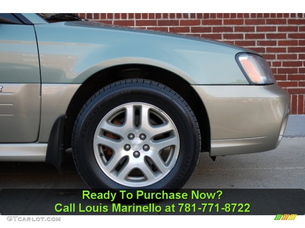 2004 Outback Wagon - Seamist Green Pearl / Beige photo #18
