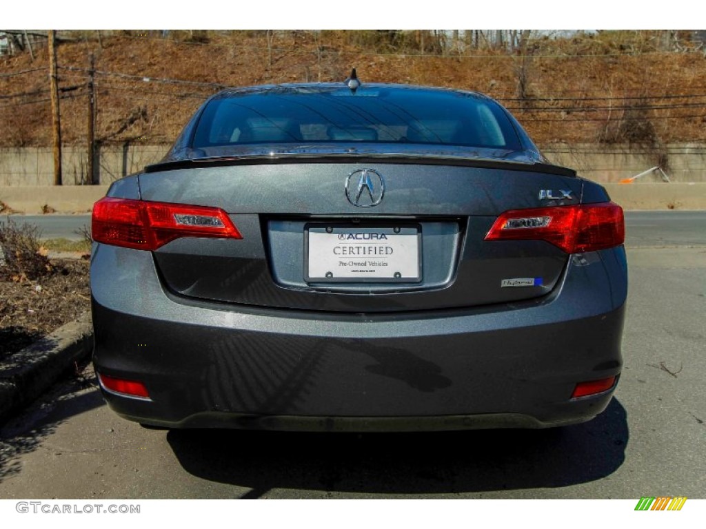 2013 ILX 1.5L Hybrid Technology - Polished Metal Metallic / Ebony photo #5