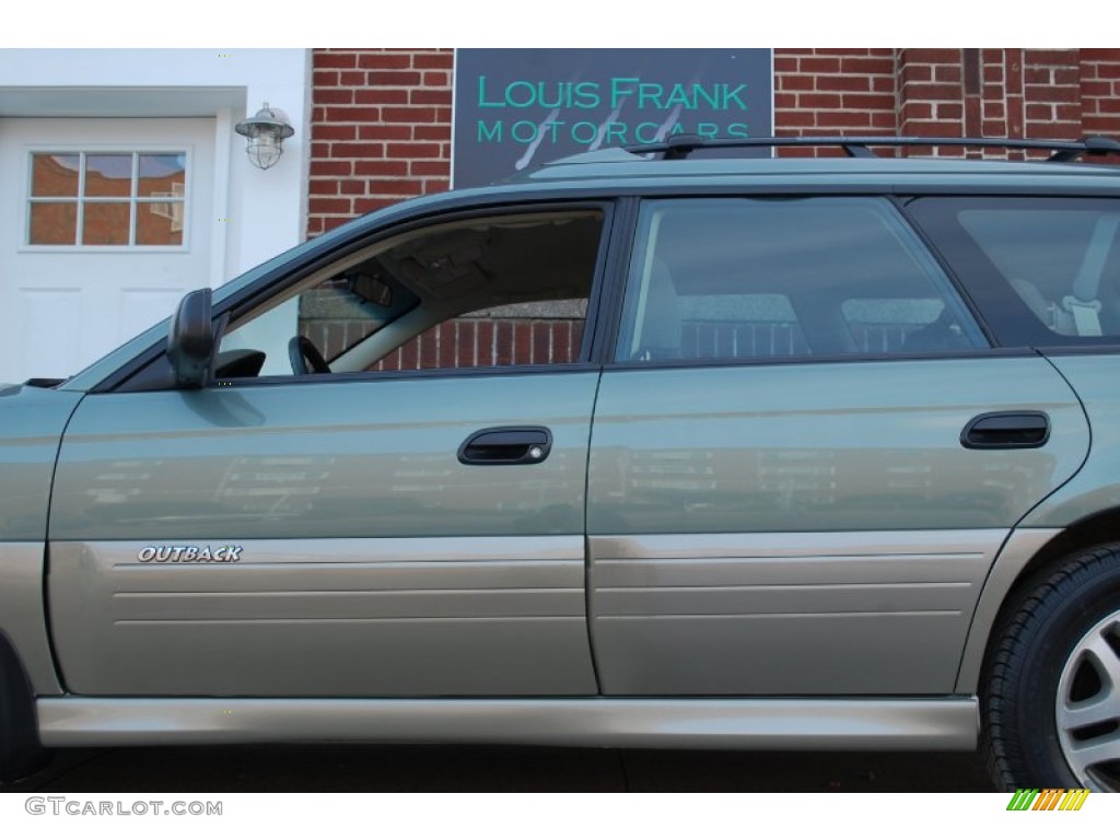 2004 Outback Wagon - Seamist Green Pearl / Beige photo #19