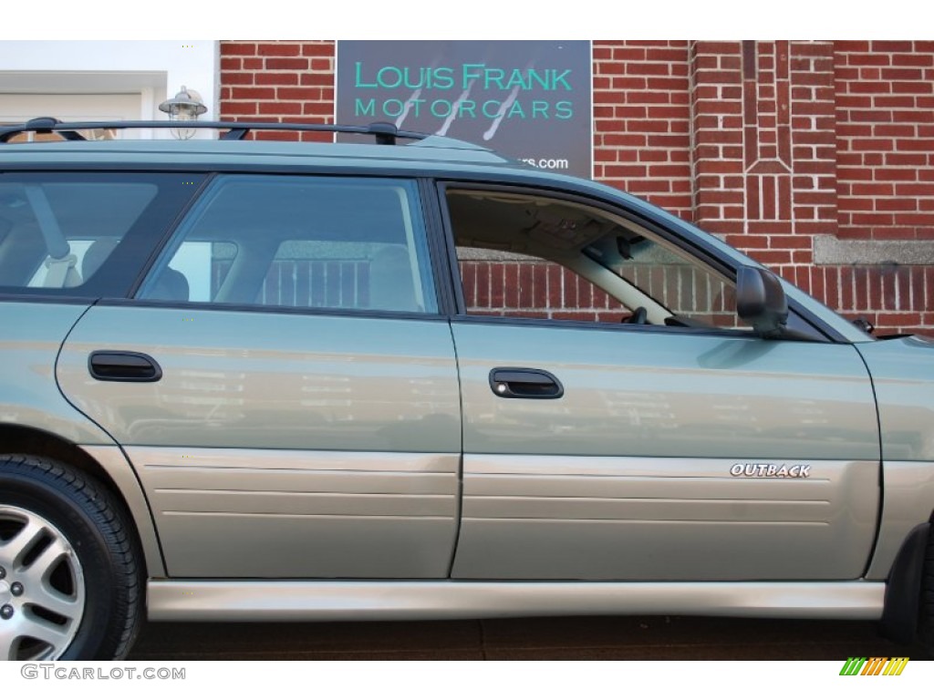 2004 Outback Wagon - Seamist Green Pearl / Beige photo #20