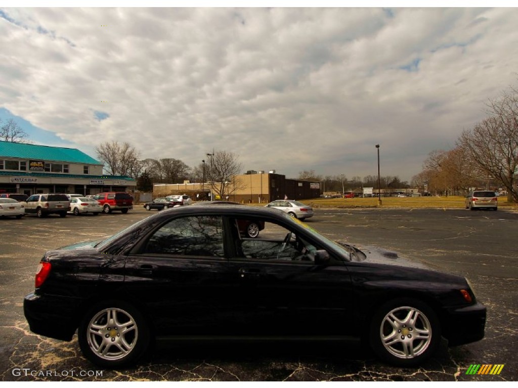 2002 Impreza WRX Sedan - Midnight Black Pearl / Black photo #7