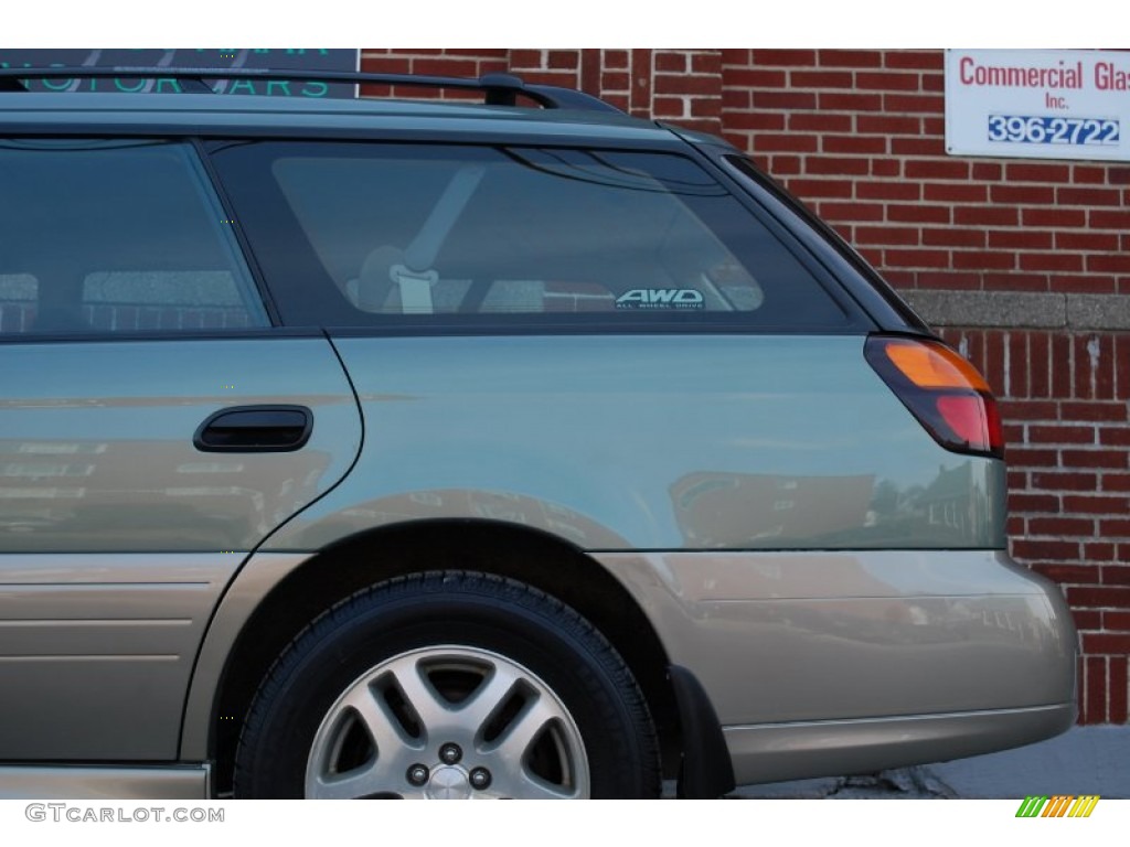 2004 Outback Wagon - Seamist Green Pearl / Beige photo #21