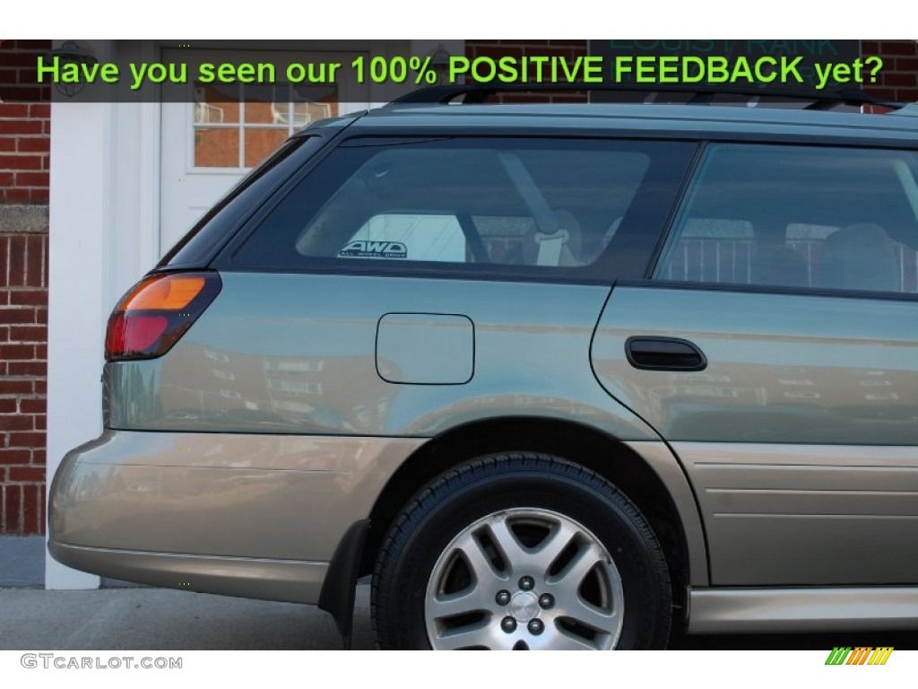 2004 Outback Wagon - Seamist Green Pearl / Beige photo #22