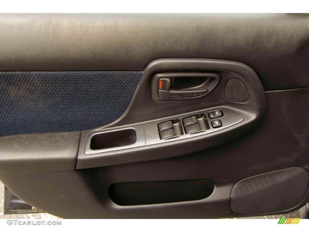 2002 Impreza WRX Sedan - Midnight Black Pearl / Black photo #10