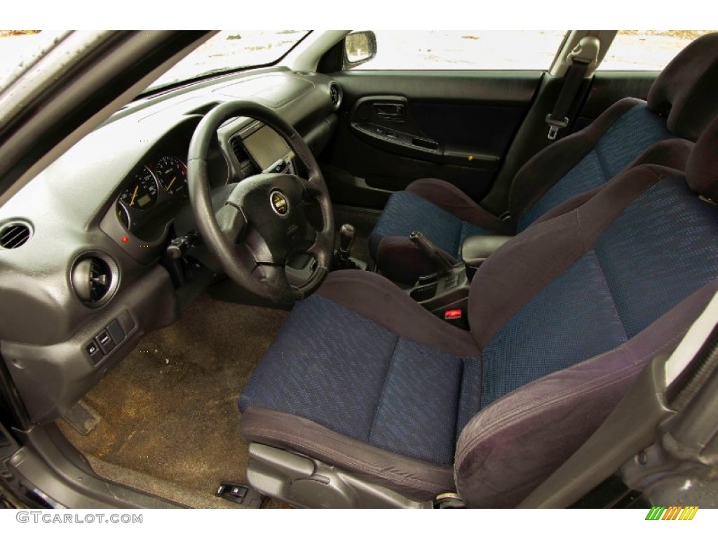 2002 Impreza WRX Sedan - Midnight Black Pearl / Black photo #12