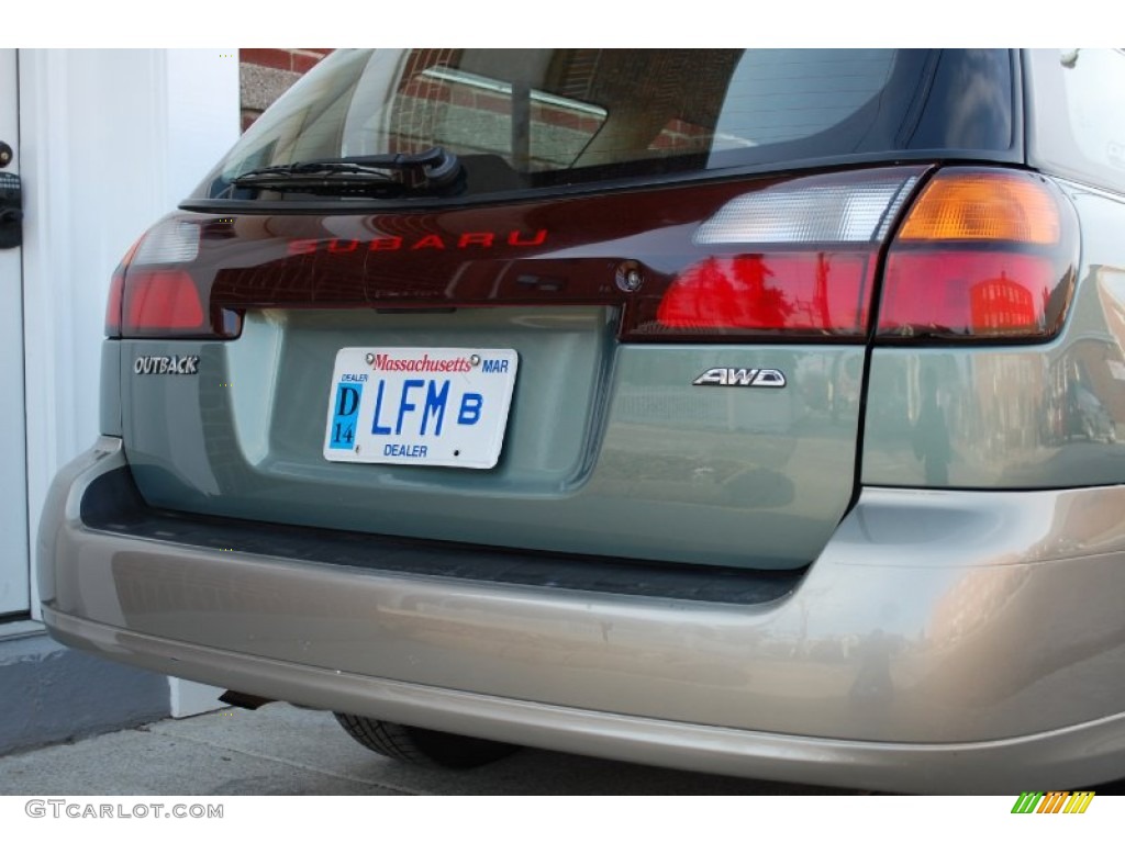 2004 Outback Wagon - Seamist Green Pearl / Beige photo #26