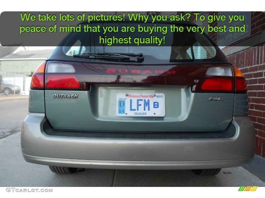 2004 Outback Wagon - Seamist Green Pearl / Beige photo #27