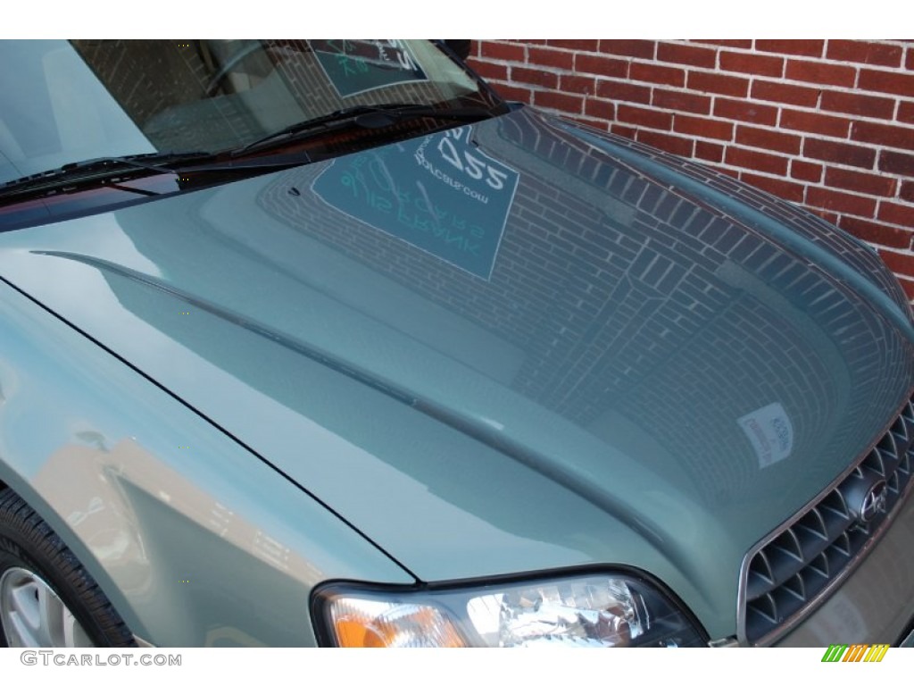2004 Outback Wagon - Seamist Green Pearl / Beige photo #30
