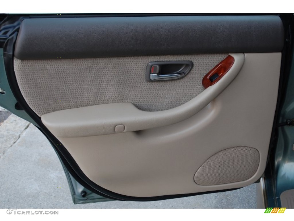 2004 Outback Wagon - Seamist Green Pearl / Beige photo #63