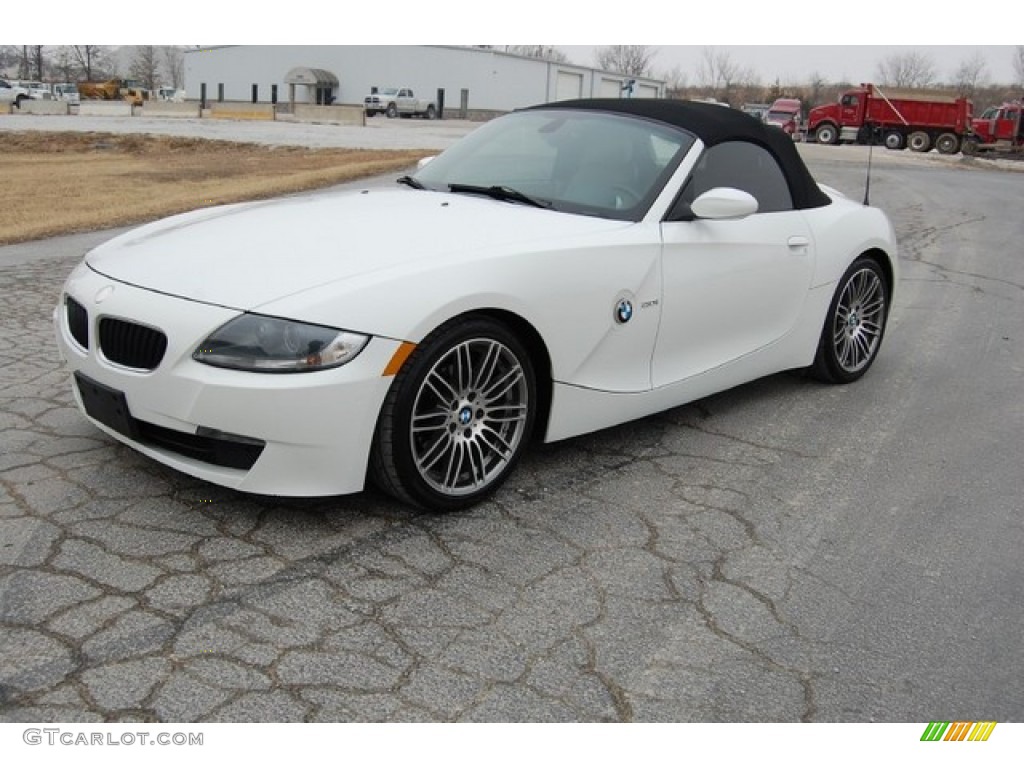 2008 Z4 3.0i Roadster - Alpine White / Beige photo #2