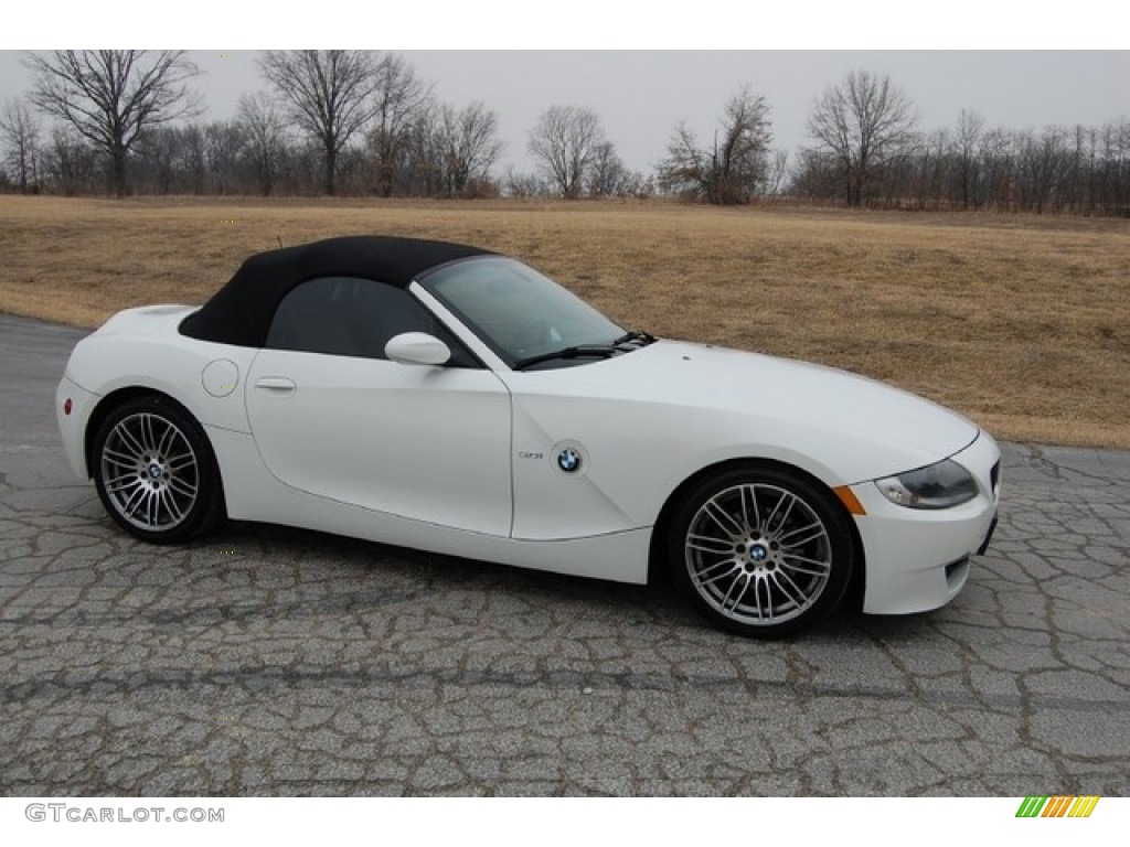 2008 Z4 3.0i Roadster - Alpine White / Beige photo #5