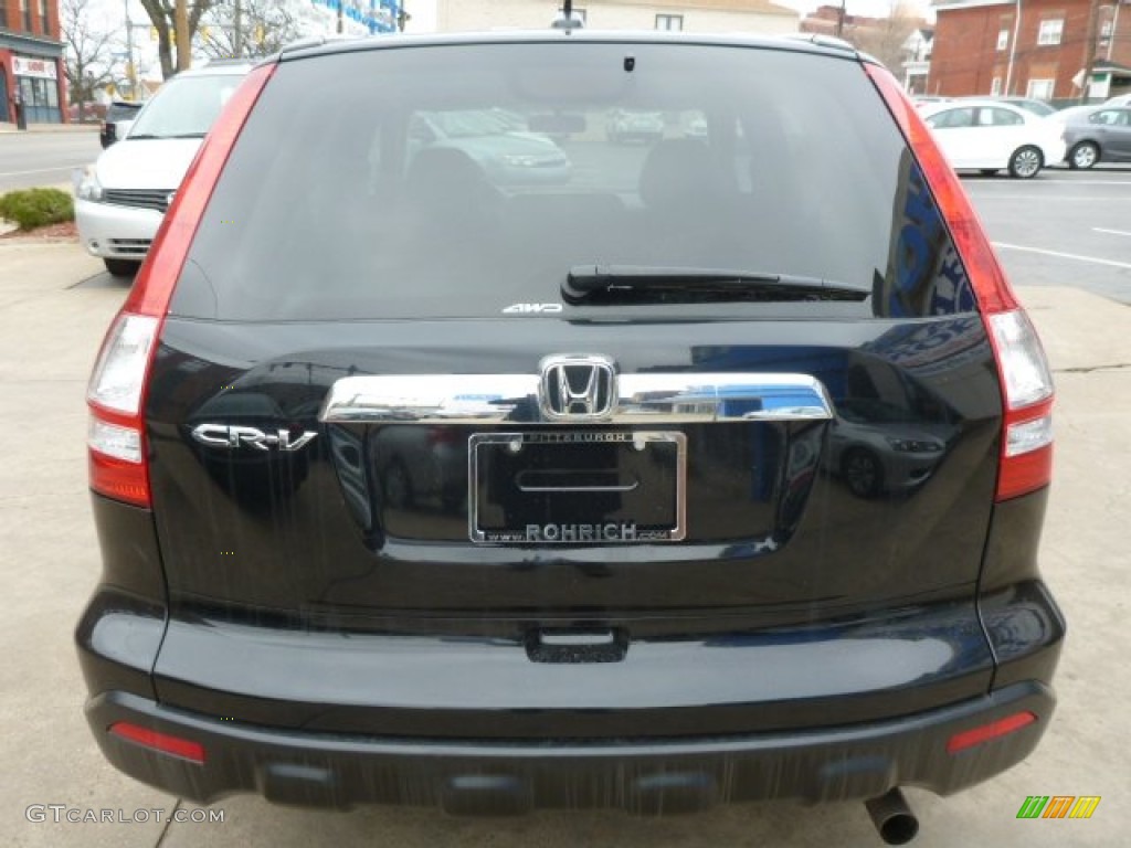 2008 CR-V EX-L 4WD - Nighthawk Black Pearl / Black photo #11