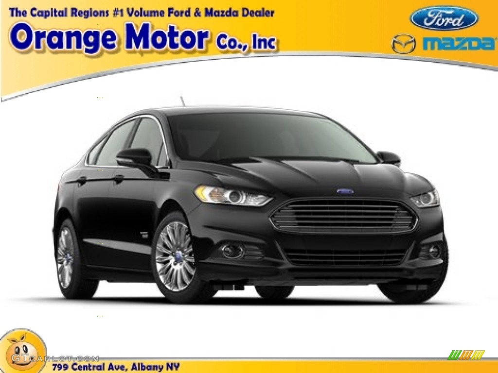 2014 Fusion SE EcoBoost - Tuxedo Black / Charcoal Black photo #1