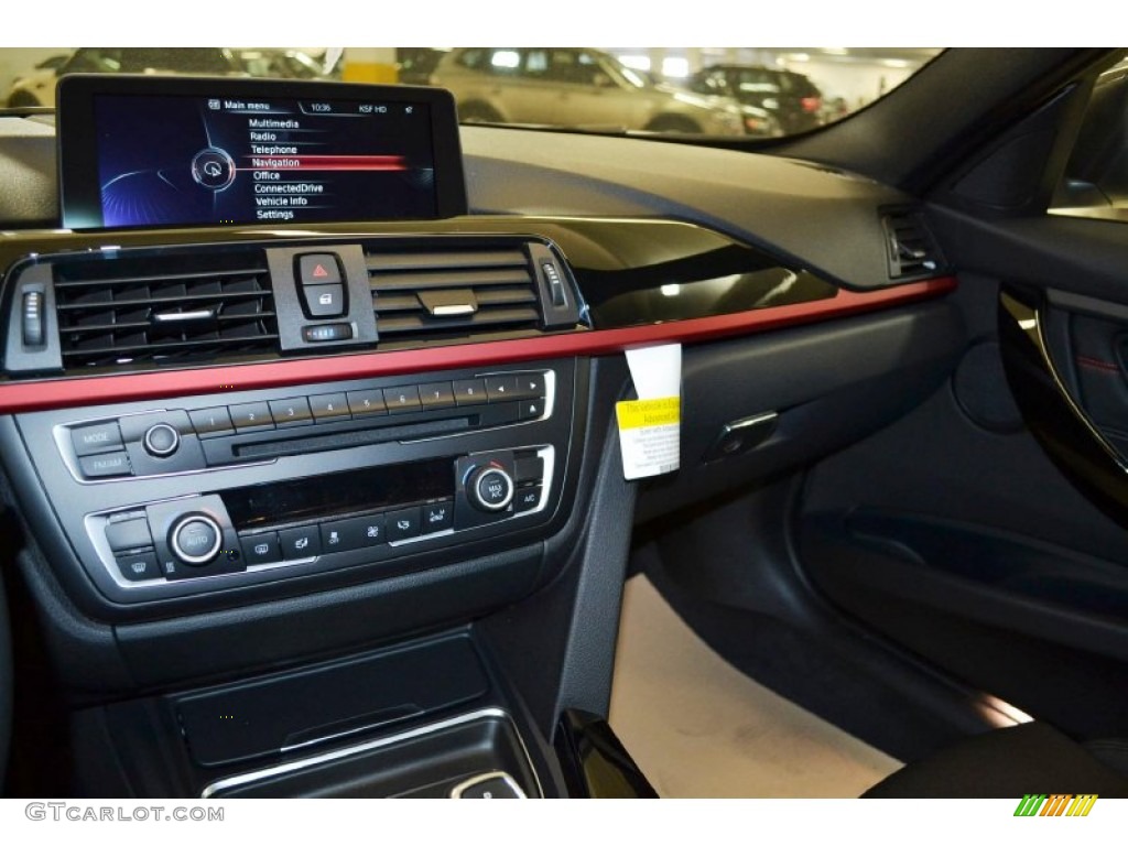 2014 BMW 3 Series 328i Sedan Black Dashboard Photo #91521794