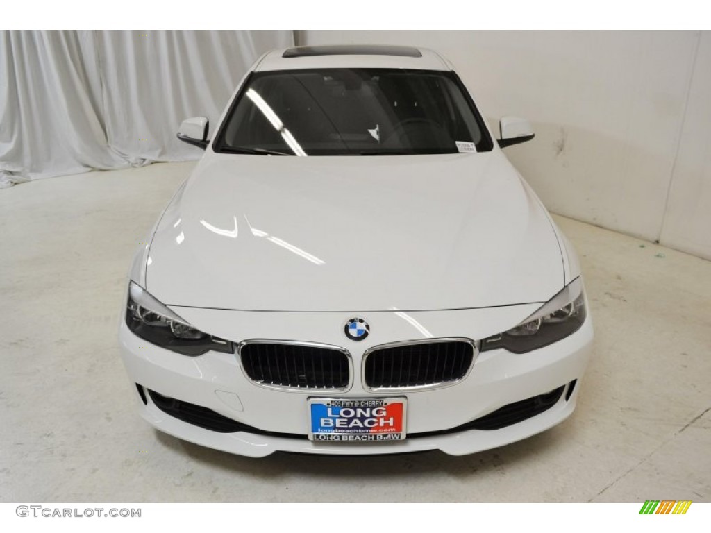 2014 3 Series 328d Sedan - Alpine White / Black photo #4