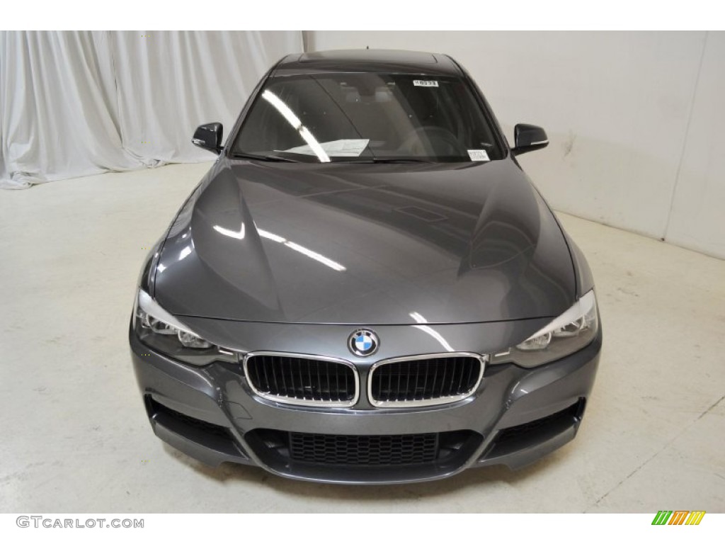 2014 3 Series 328i Sedan - Mineral Grey Metallic / Black photo #4