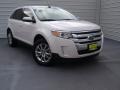 2013 White Platinum Tri-Coat Ford Edge Limited  photo #1