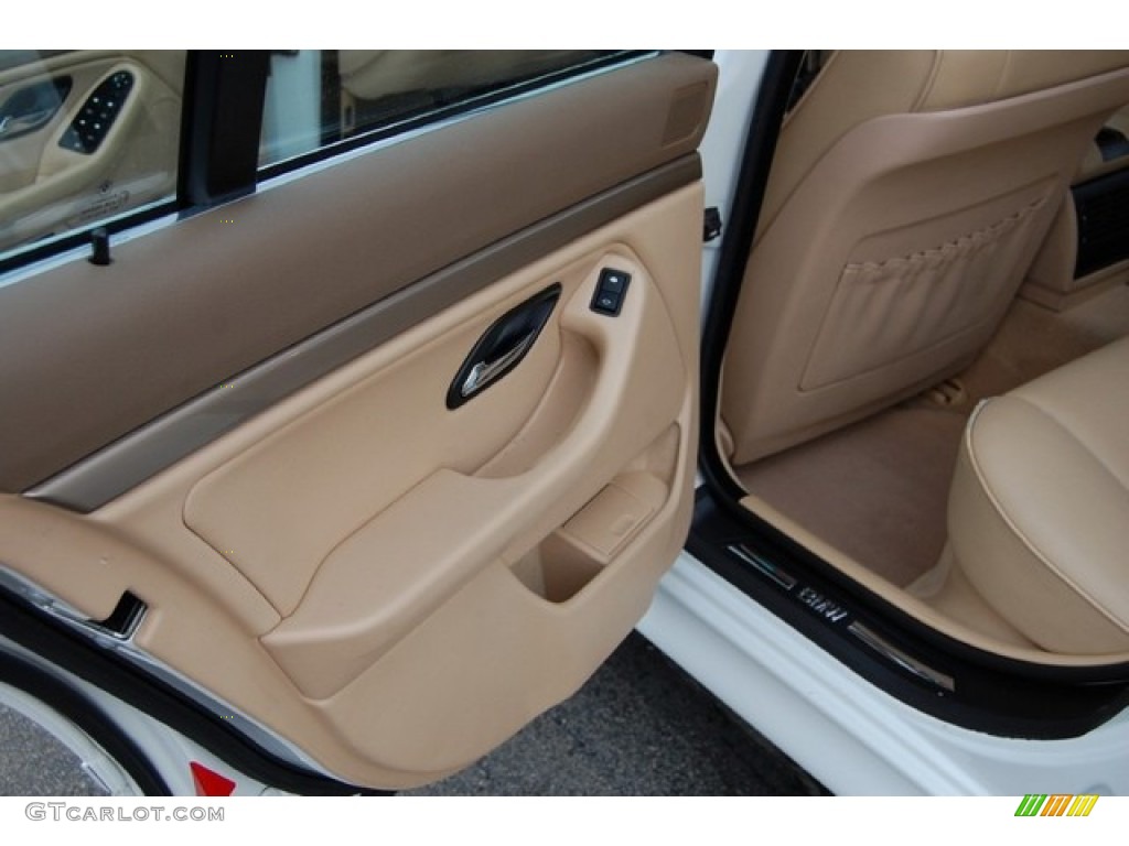 2003 BMW 5 Series 525i Sedan Sand Beige Door Panel Photo #91523906