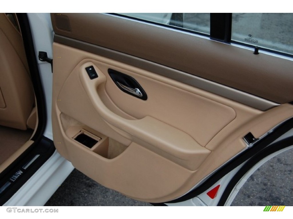 2003 BMW 5 Series 525i Sedan Sand Beige Door Panel Photo #91523990
