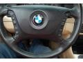 Sand Beige 2003 BMW 5 Series 525i Sedan Steering Wheel