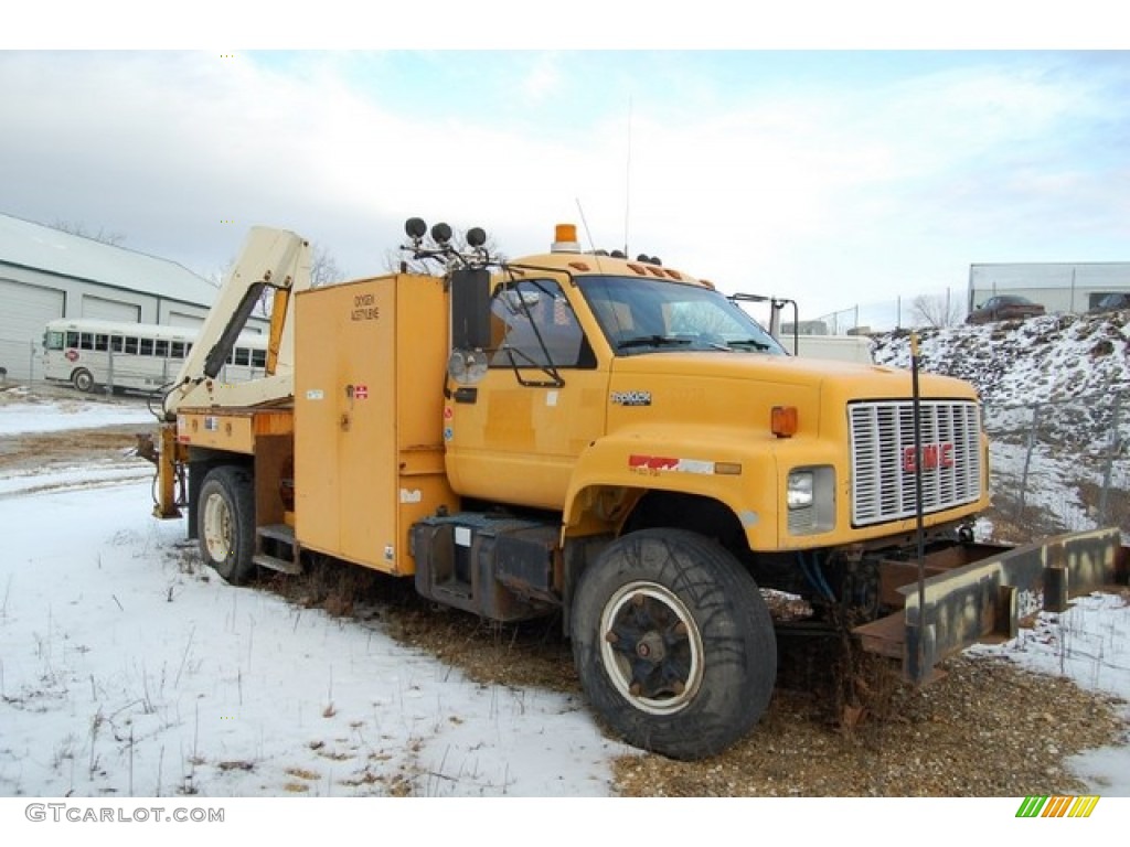 1993 C Series Topkick Utility Crane - Yellow / Neutral photo #4