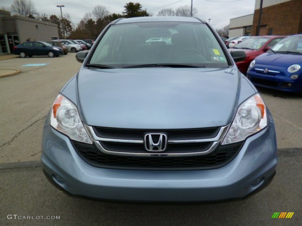 2011 CR-V LX 4WD - Glacier Blue Metallic / Gray photo #2