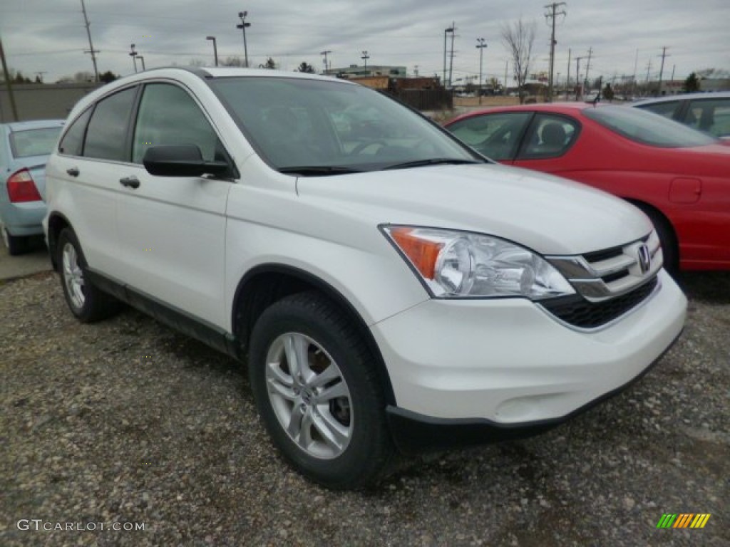 2010 CR-V EX AWD - Taffeta White / Gray photo #1