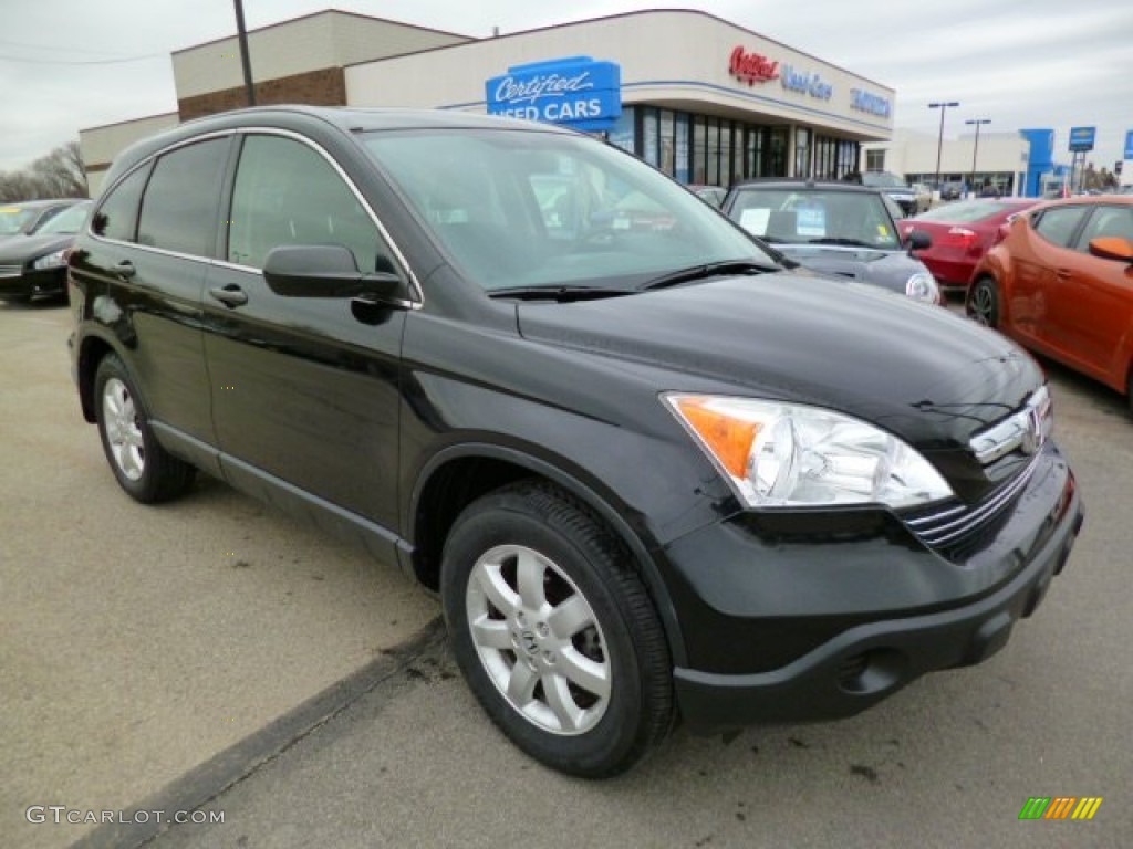 2008 CR-V EX 4WD - Nighthawk Black Pearl / Black photo #1