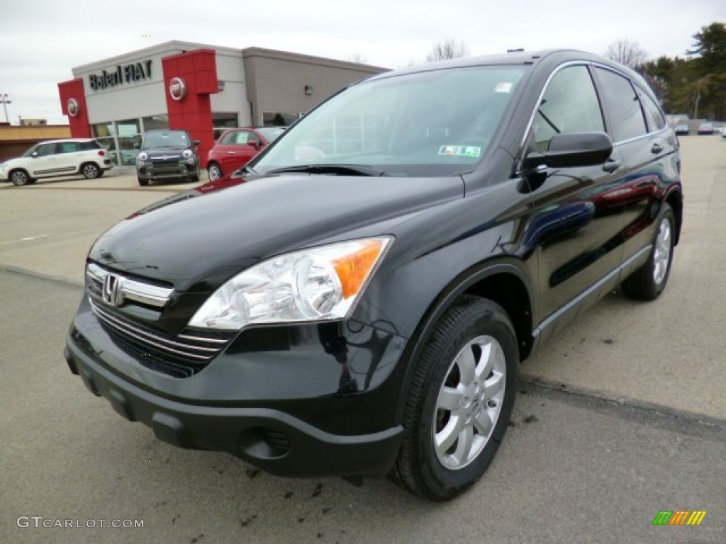 2008 CR-V EX 4WD - Nighthawk Black Pearl / Black photo #3