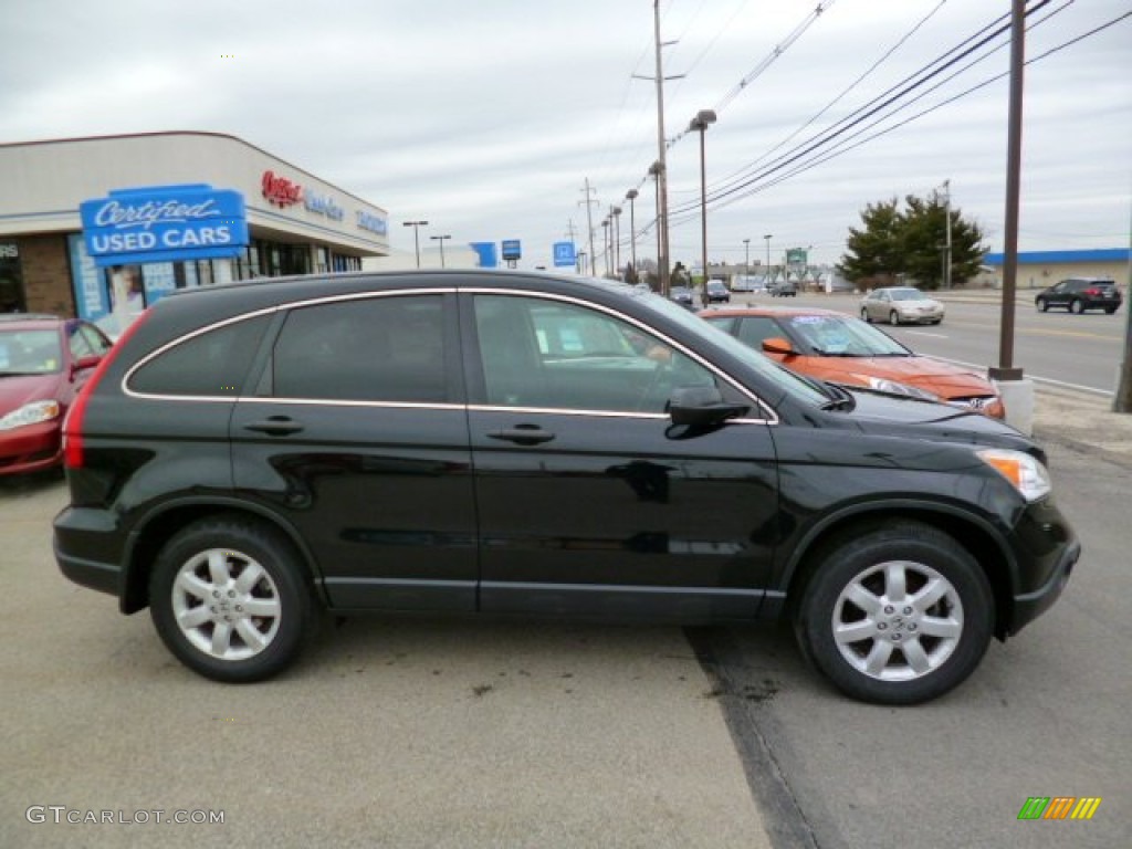 2008 CR-V EX 4WD - Nighthawk Black Pearl / Black photo #7