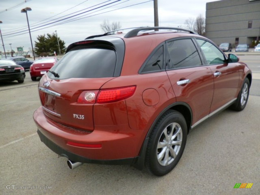 2007 FX 35 AWD - Autumn Copper Metallic / Graphite photo #7