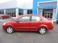 2010 Sport Red Chevrolet Aveo LT Sedan  photo #2